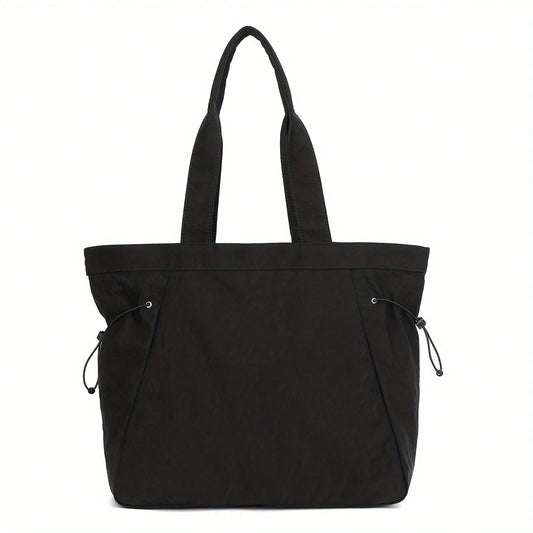 Tote Bag with 18L Capacity and Side-Cinch Drawstrings for Women
