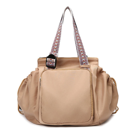 Convertible Utility Bag with 15 Pockets and Luggage Strap for Women